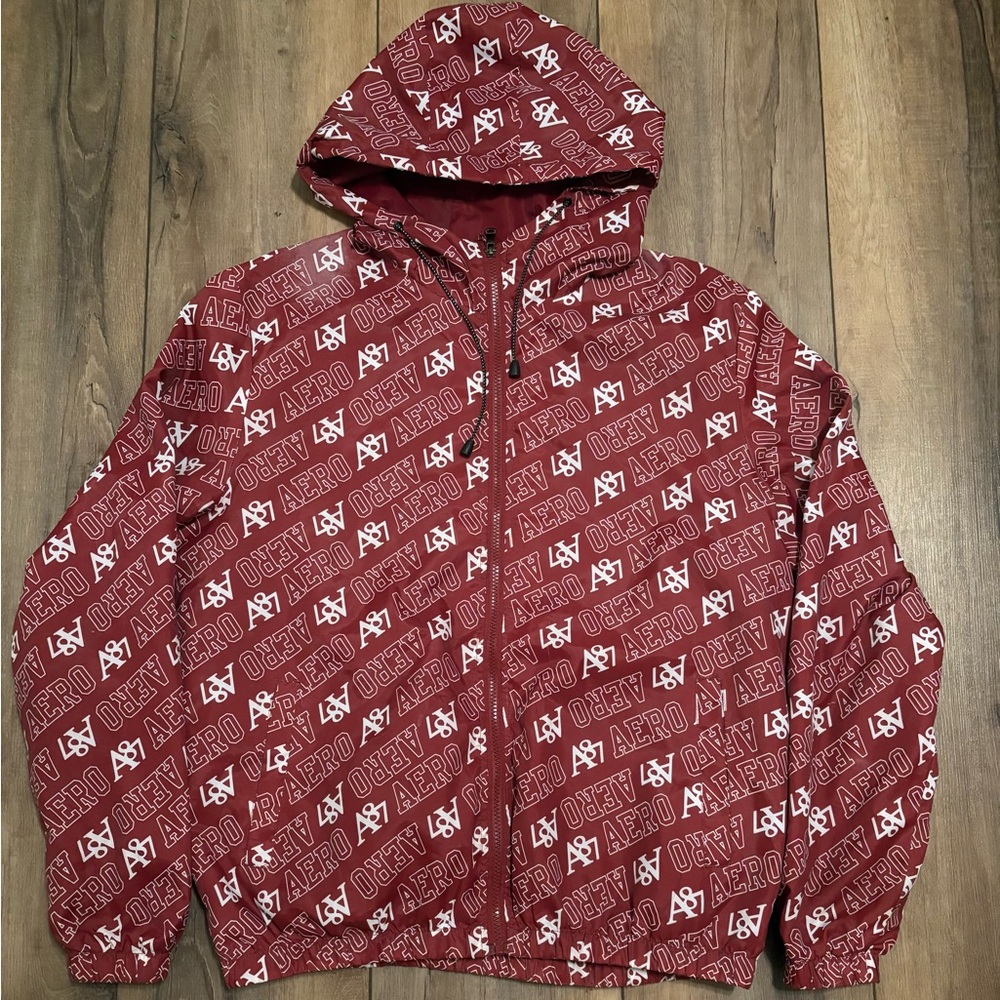 Red Aeropostale Windbreaker Jacket